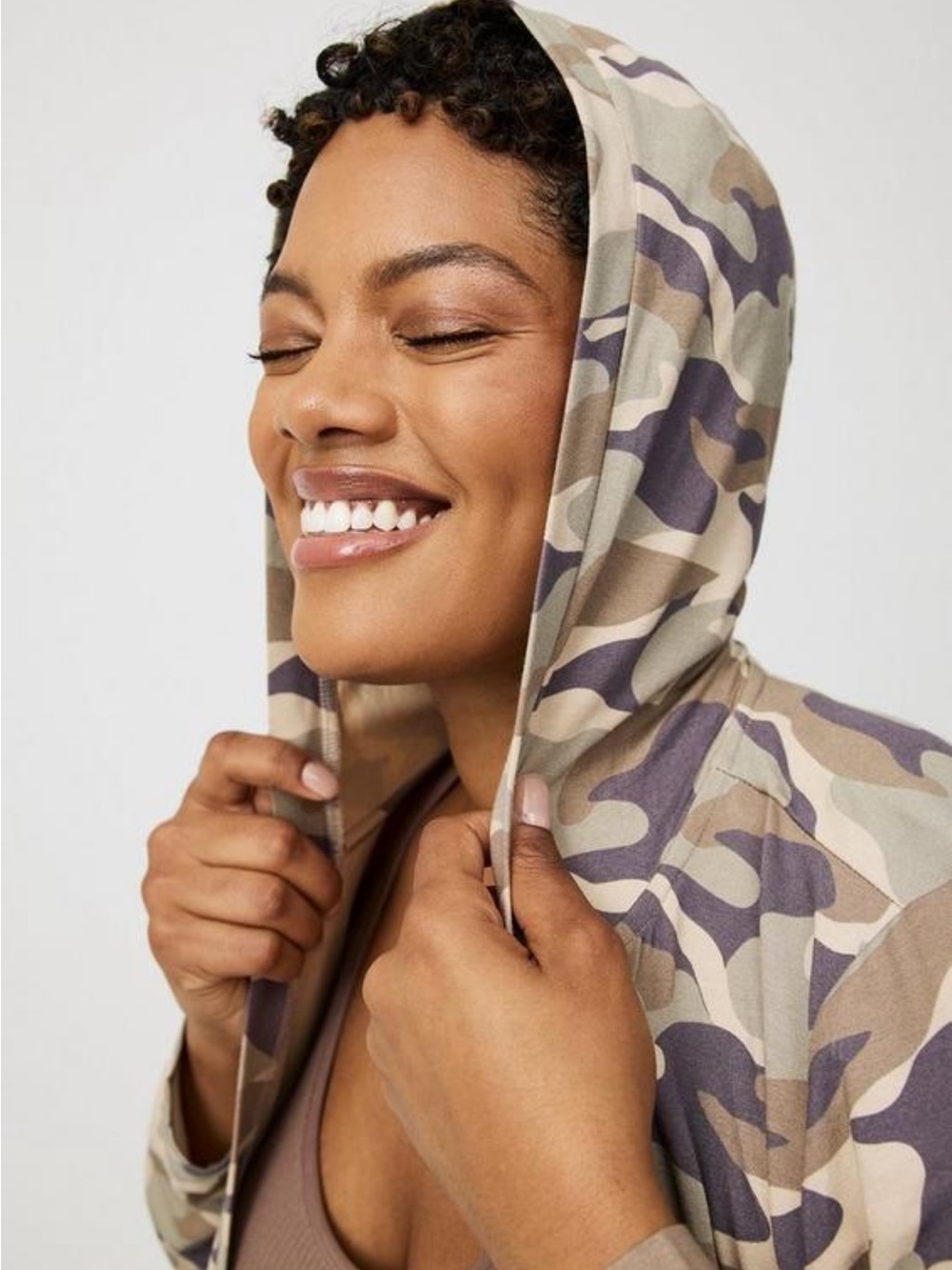 Torrid Anorak Cardigan Camo Cadent Multi NWOT